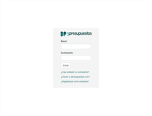 Tablet Screenshot of intranet.3presupuestos.com